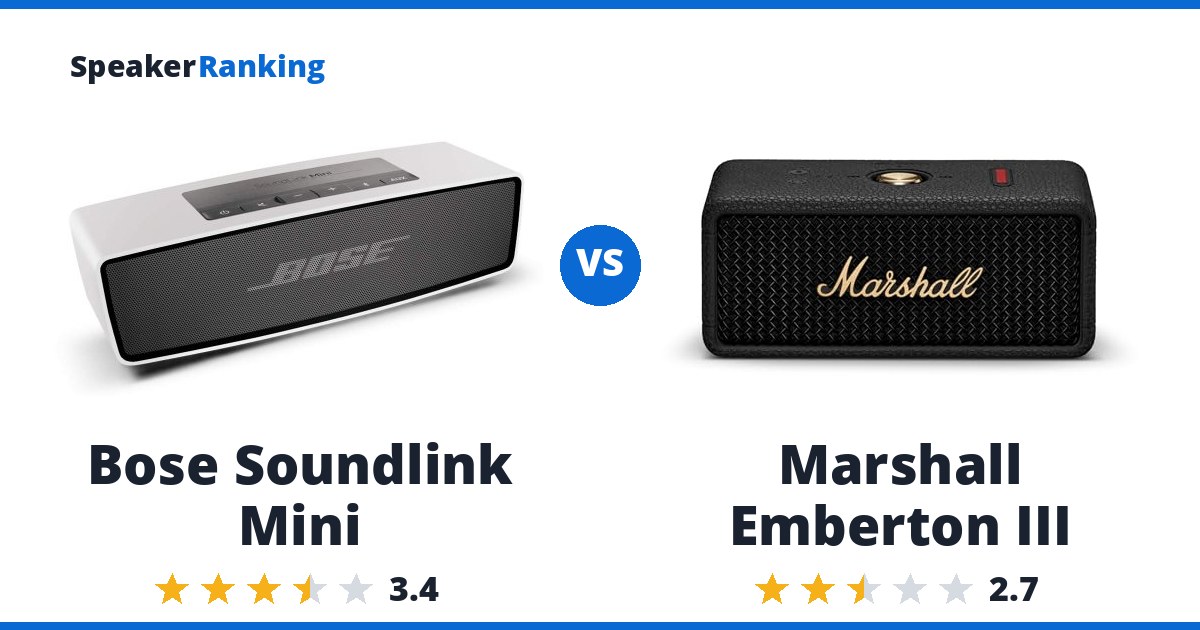 Bose Soundlink Mini vs Marshall Emberton III