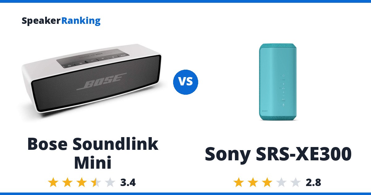 Bose Soundlink Mini vs Sony SRS-XE300