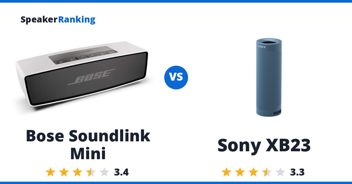 Bose Soundlink Mini vs Sony XB23