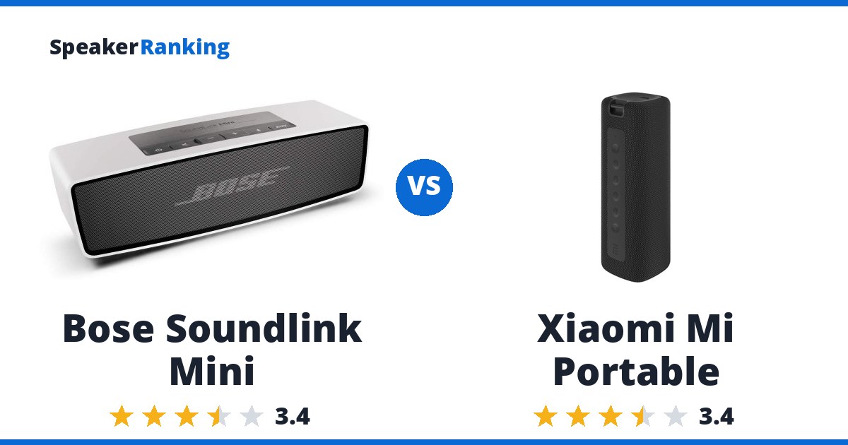 Bose Soundlink Mini vs Xiaomi Mi Portable