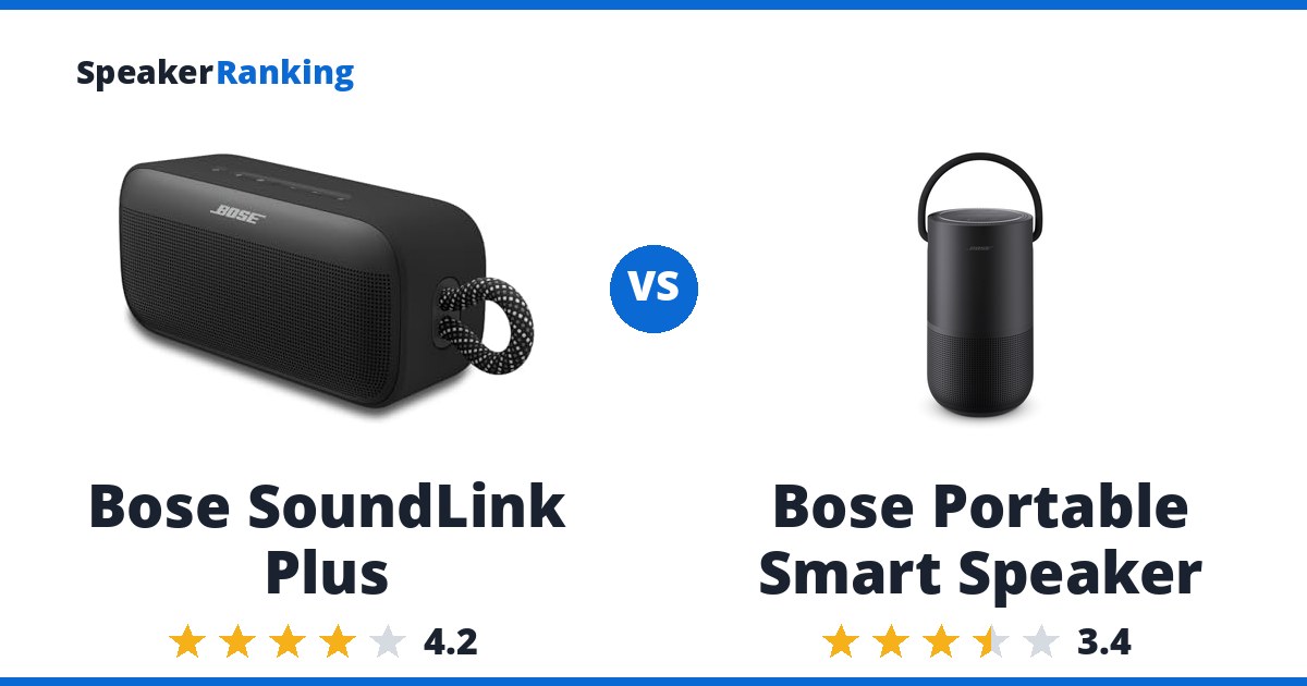 Bose SoundLink Plus vs Bose Portable Smart Speaker