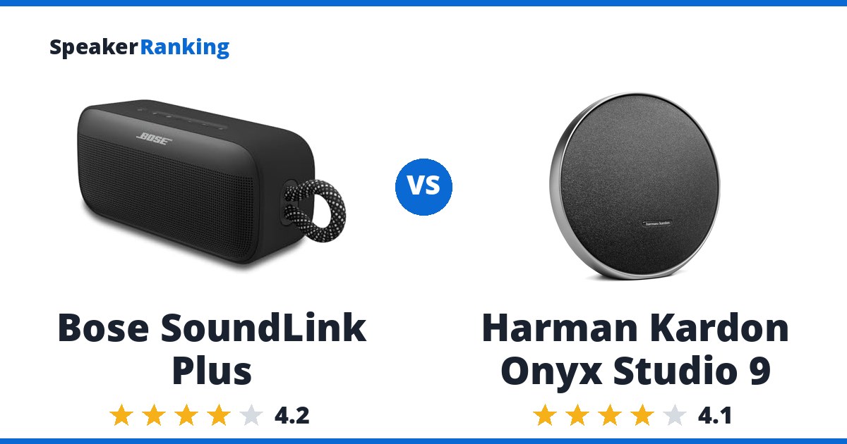 Bose SoundLink Plus vs Harman Kardon Onyx Studio 9