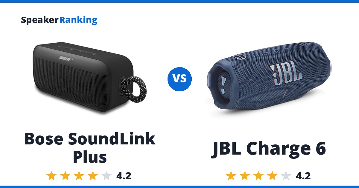 Bose SoundLink Plus vs JBL Charge 6
