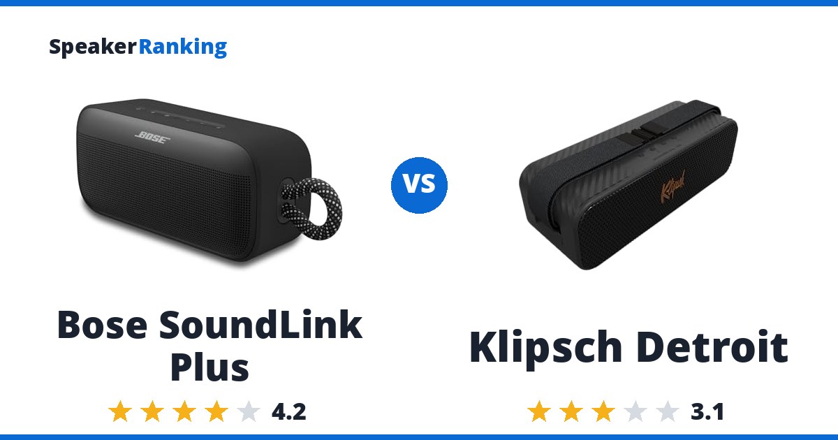 Bose SoundLink Plus vs Klipsch Detroit