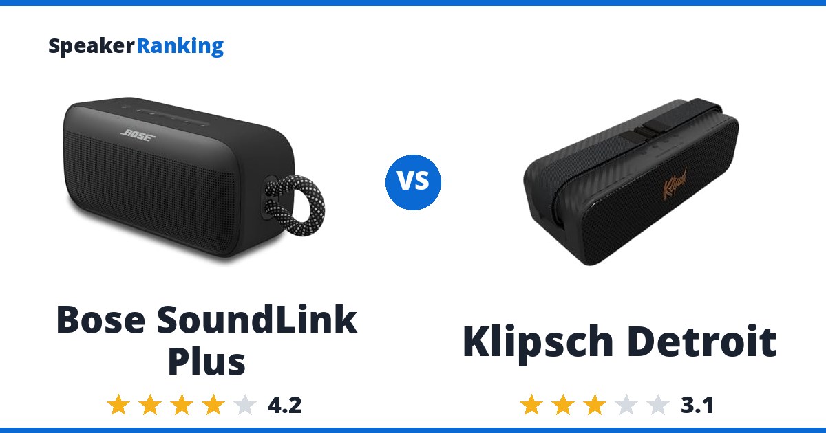 Bose SoundLink Plus vs Klipsch Detroit