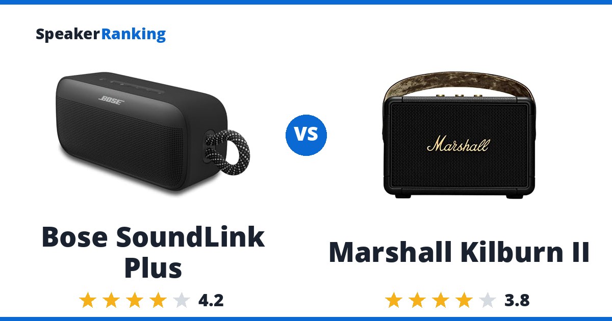 Bose SoundLink Plus vs Marshall Kilburn II