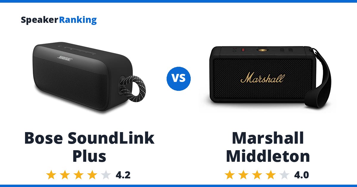 Bose SoundLink Plus vs Marshall Middleton