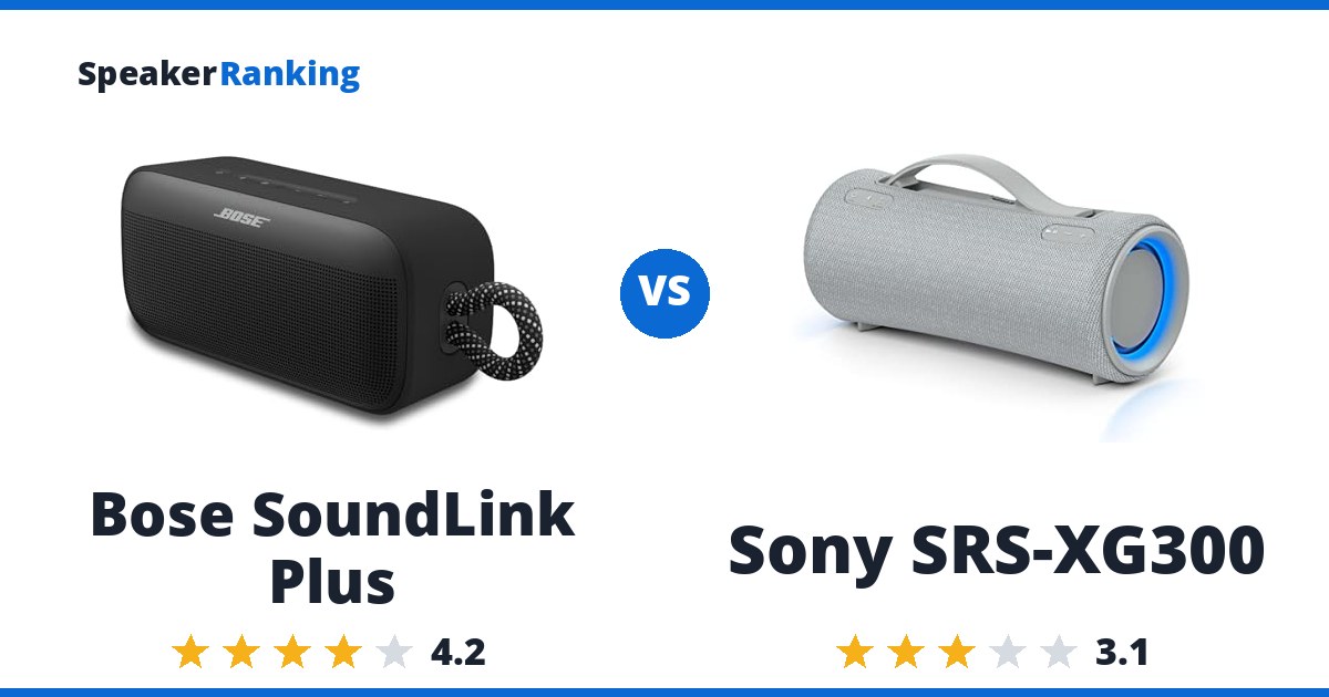 Bose SoundLink Plus vs Sony SRS-XG300