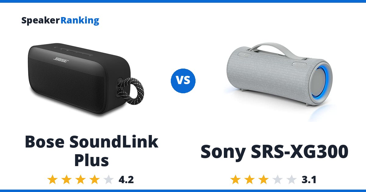 Bose SoundLink Plus vs Sony SRS-XG300