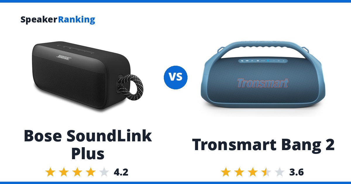 Bose SoundLink Plus vs Tronsmart Bang 2