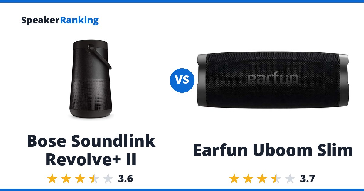 Bose Soundlink Revolve+ II vs Earfun Uboom Slim