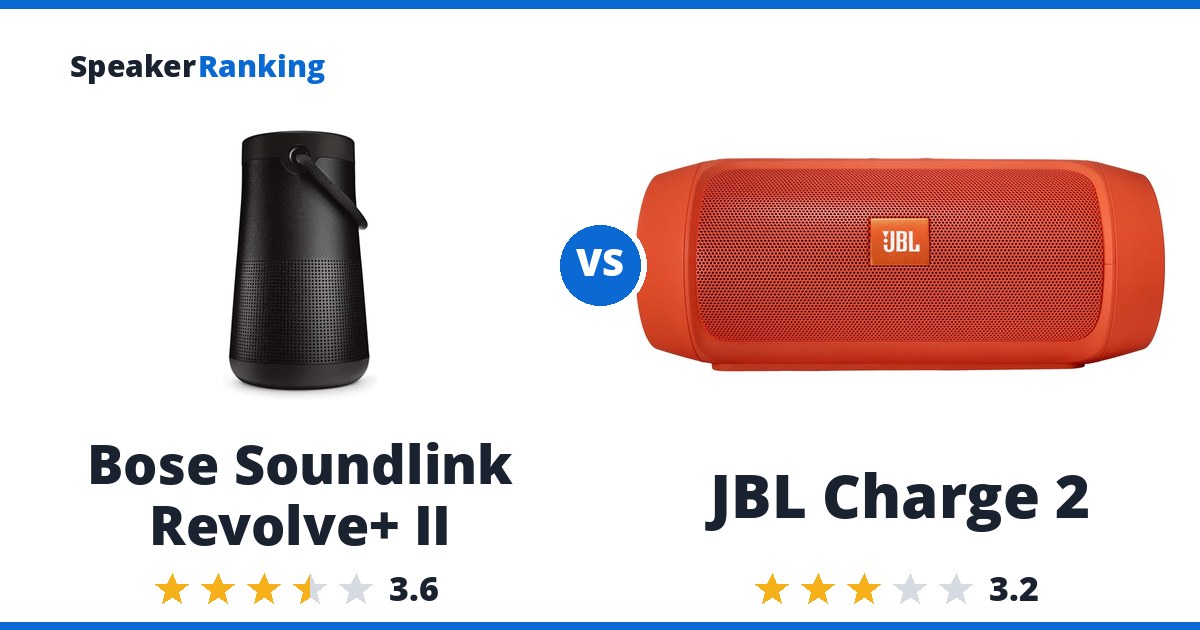 Bose Soundlink Revolve+ II vs JBL Charge 2