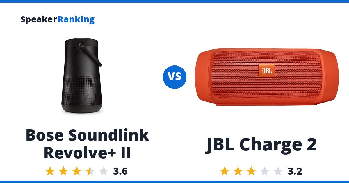 Bose Soundlink Revolve+ II vs JBL Charge 2