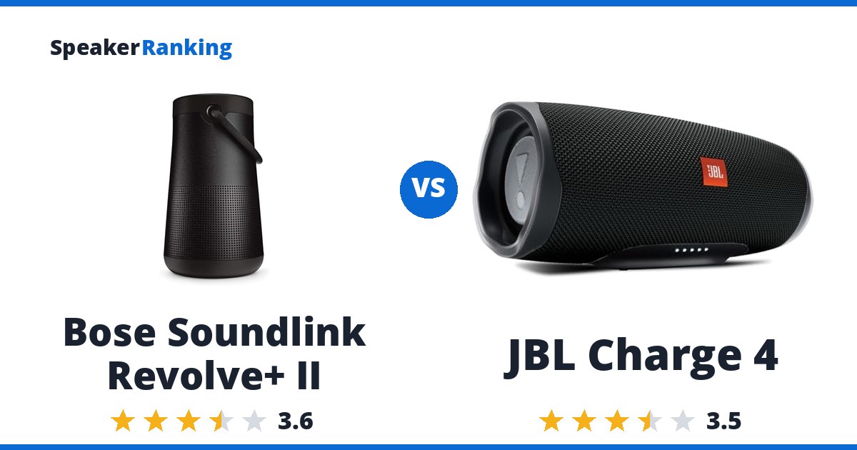 Bose Soundlink Revolve+ II vs JBL Charge 4