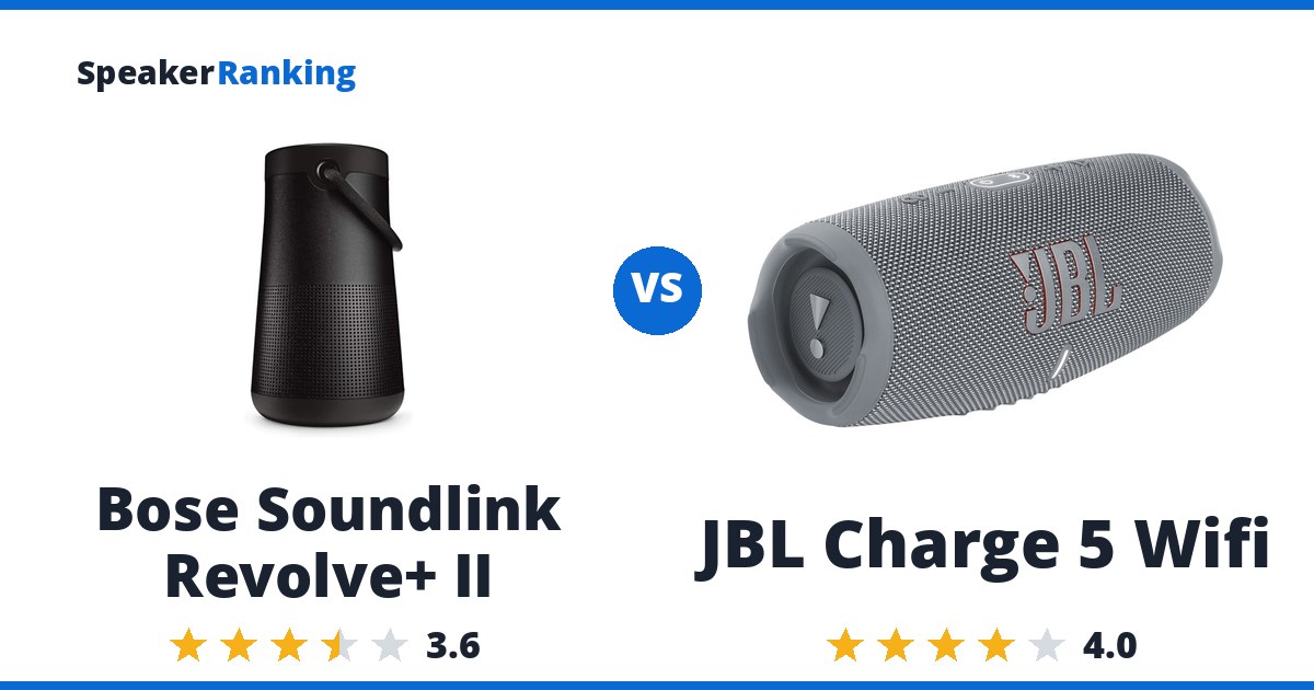 Bose Soundlink Revolve+ II vs JBL Charge 5 Wifi