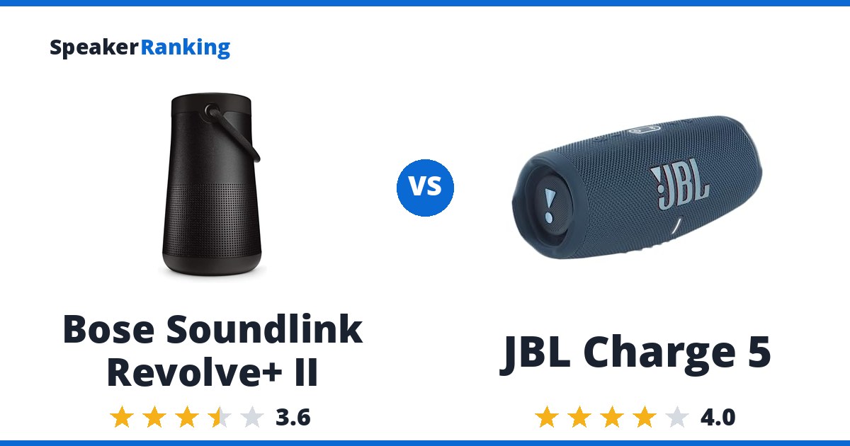 Bose Soundlink Revolve+ II vs JBL Charge 5