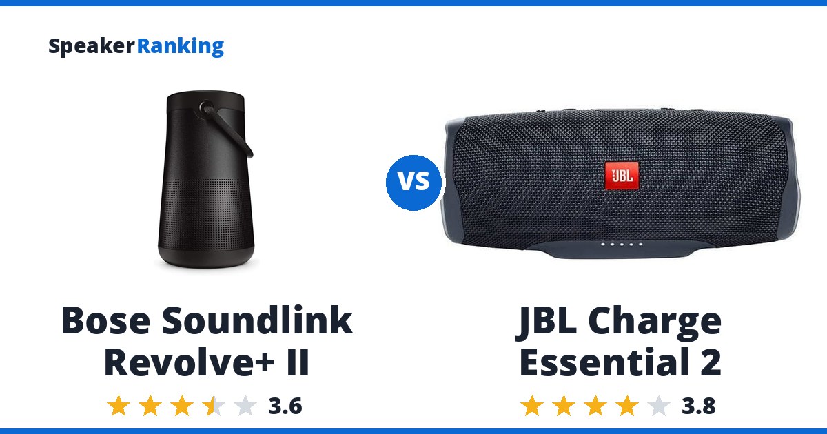 Bose Soundlink Revolve+ II vs JBL Charge Essential 2