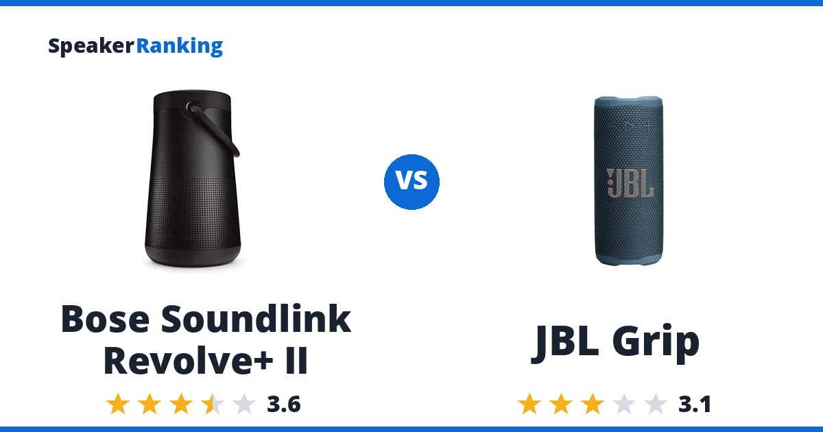 Bose Soundlink Revolve+ II vs JBL Grip