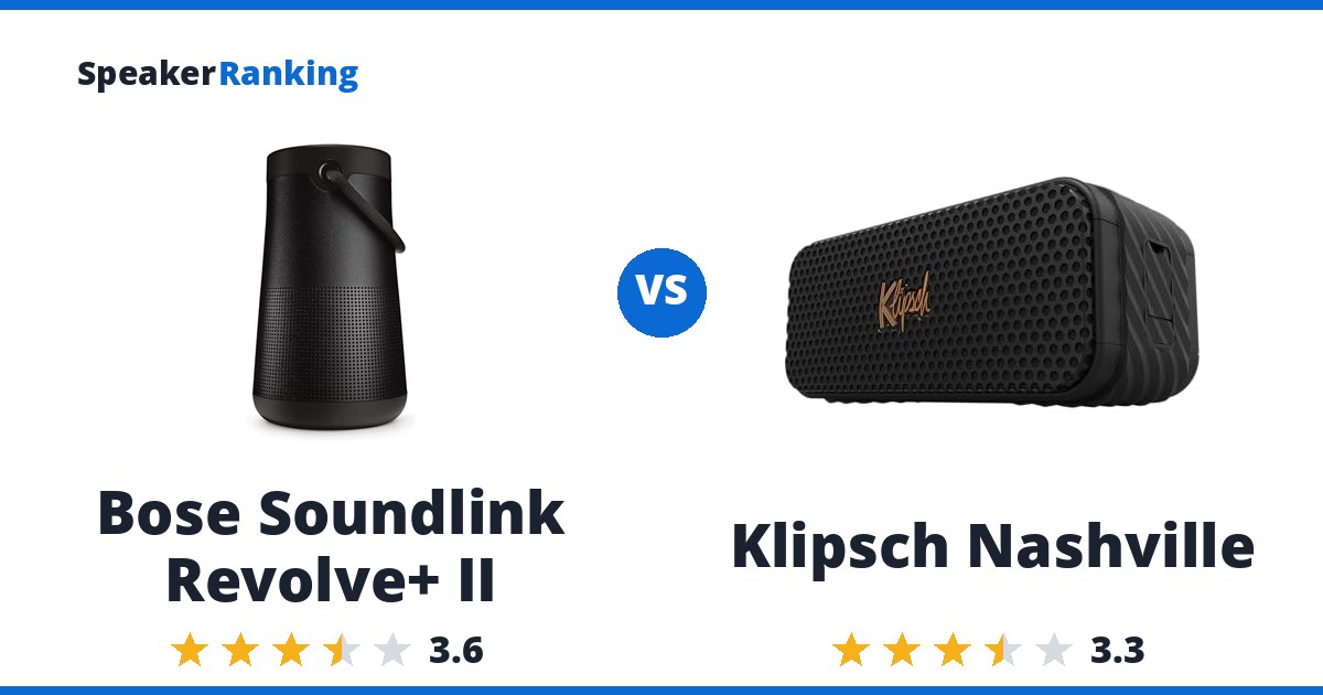 Bose Soundlink Revolve+ II vs Klipsch Nashville
