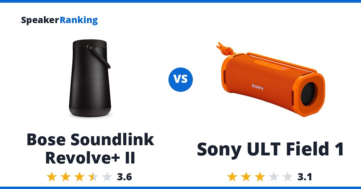 Bose Soundlink Revolve+ II vs Sony ULT Field 1