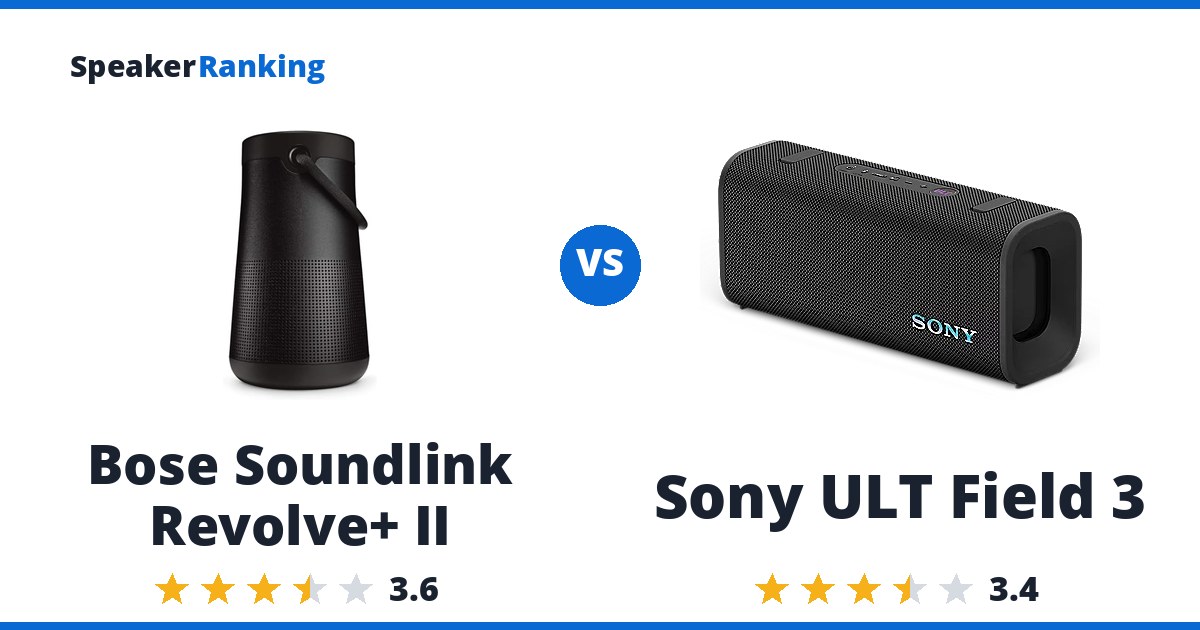 Bose Soundlink Revolve+ II vs Sony ULT Field 3