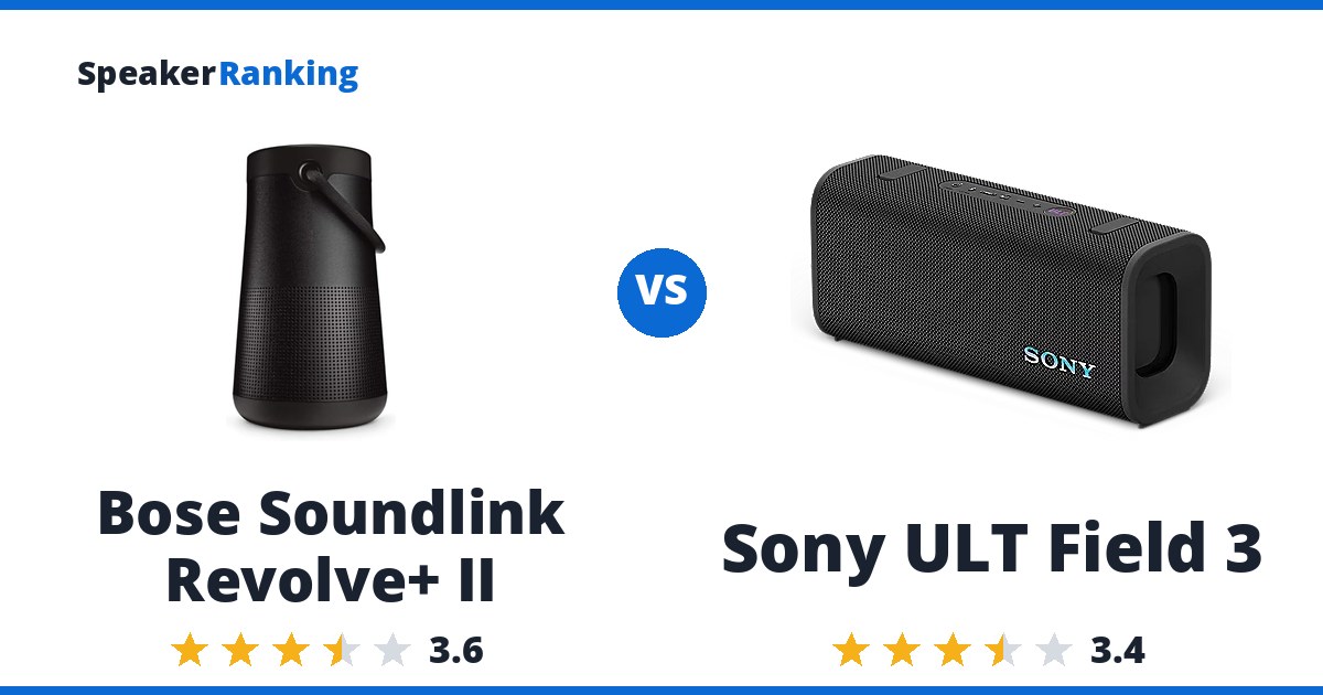 Bose Soundlink Revolve+ II vs Sony ULT Field 3