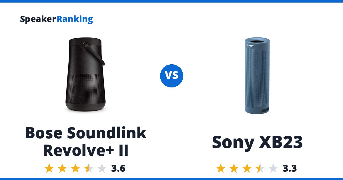 Bose Soundlink Revolve+ II vs Sony XB23