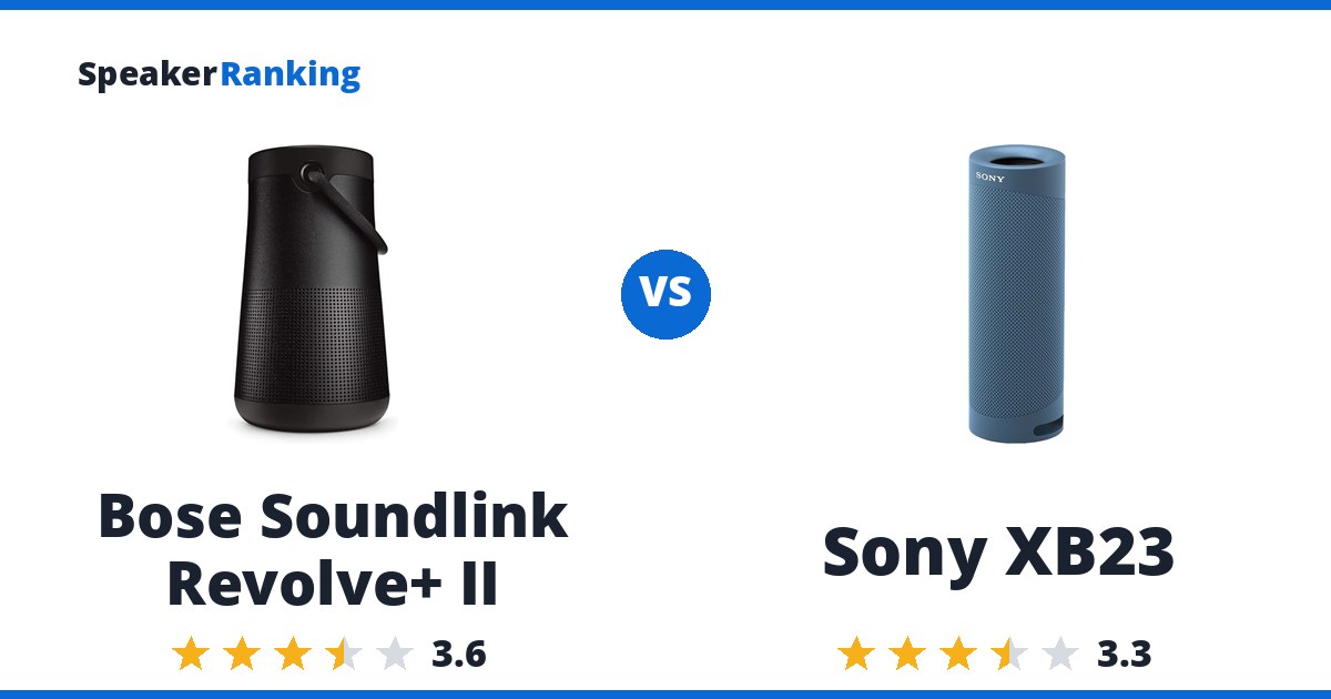 Bose Soundlink Revolve+ II vs Sony XB23