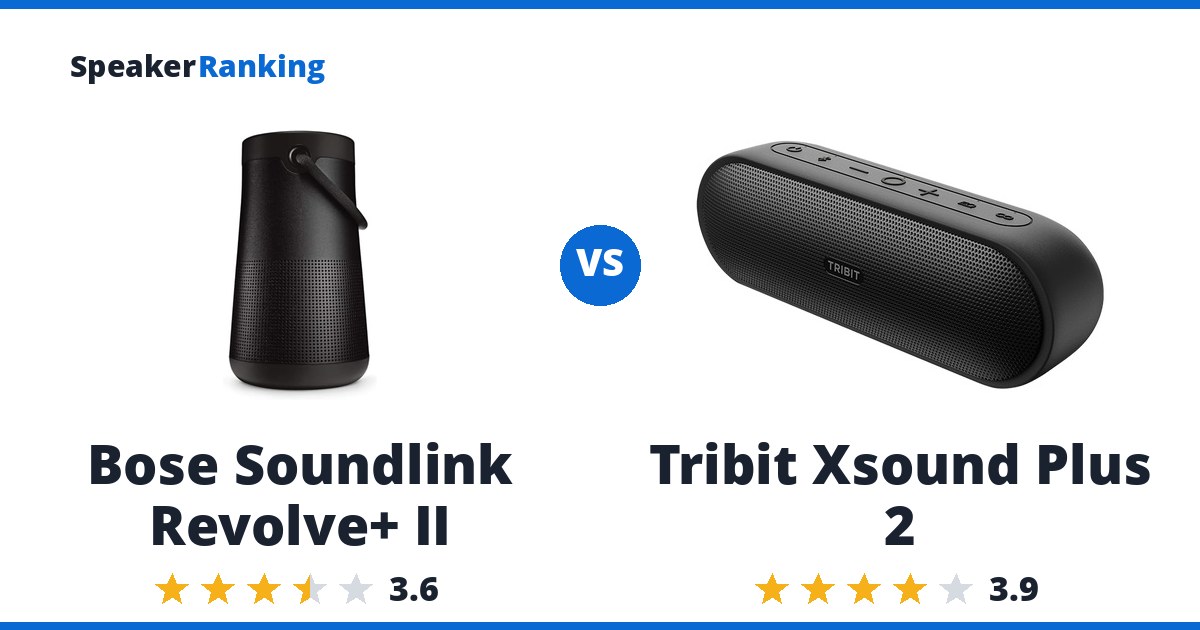 Bose Soundlink Revolve+ II vs Tribit Xsound Plus 2