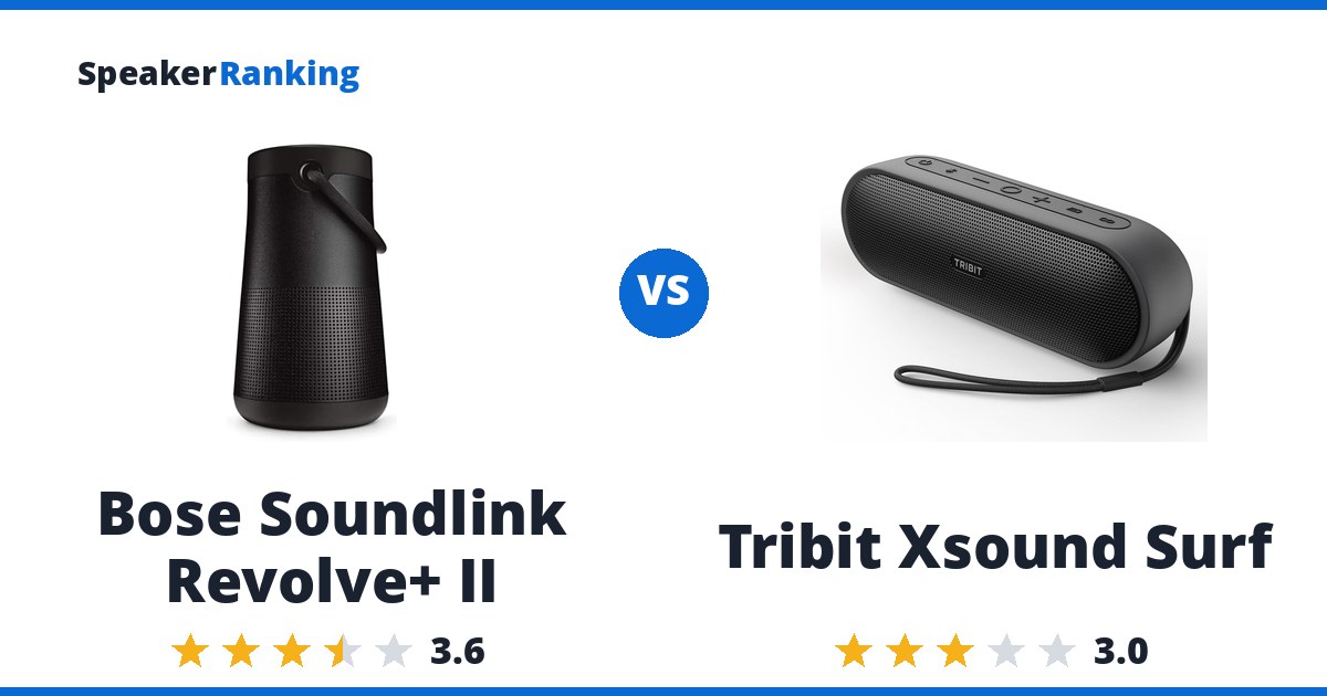 Bose Soundlink Revolve+ II vs Tribit Xsound Surf