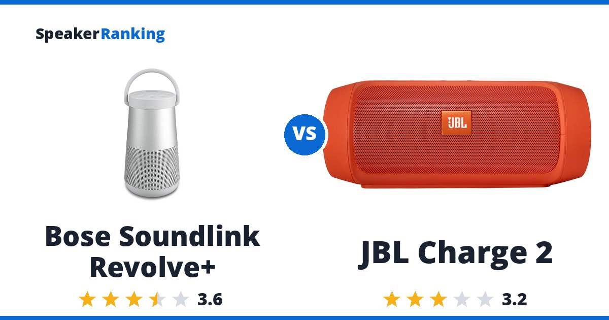 Bose Soundlink Revolve+ vs JBL Charge 2