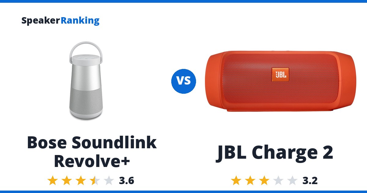 Bose Soundlink Revolve+ vs JBL Charge 2