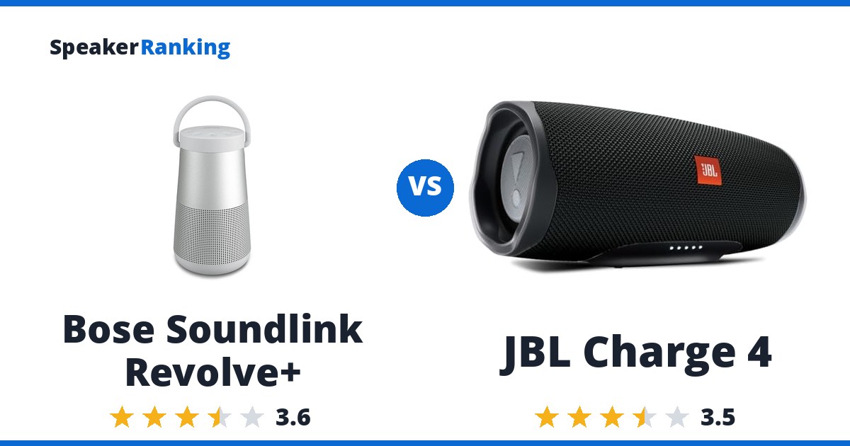 Bose Soundlink Revolve+ vs JBL Charge 4