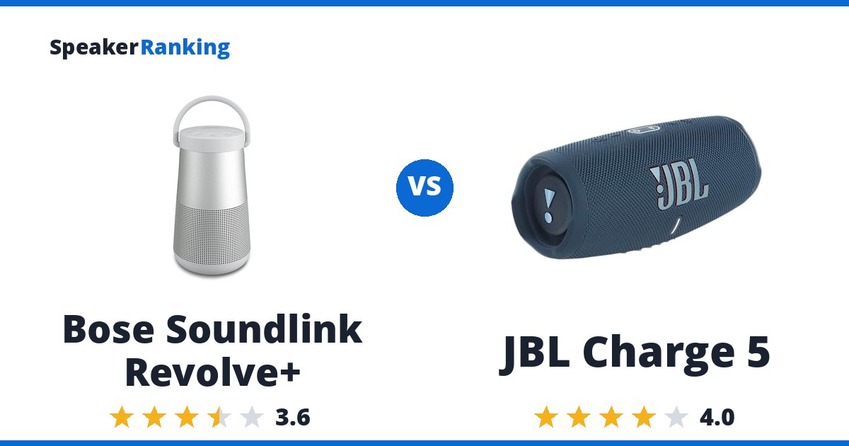 Bose Soundlink Revolve+ vs JBL Charge 5