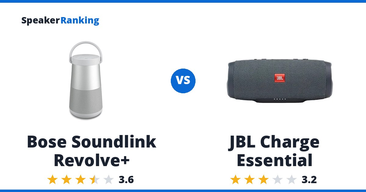 Bose Soundlink Revolve+ vs JBL Charge Essential