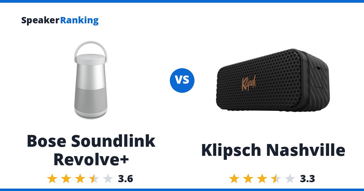 Bose Soundlink Revolve+ vs Klipsch Nashville