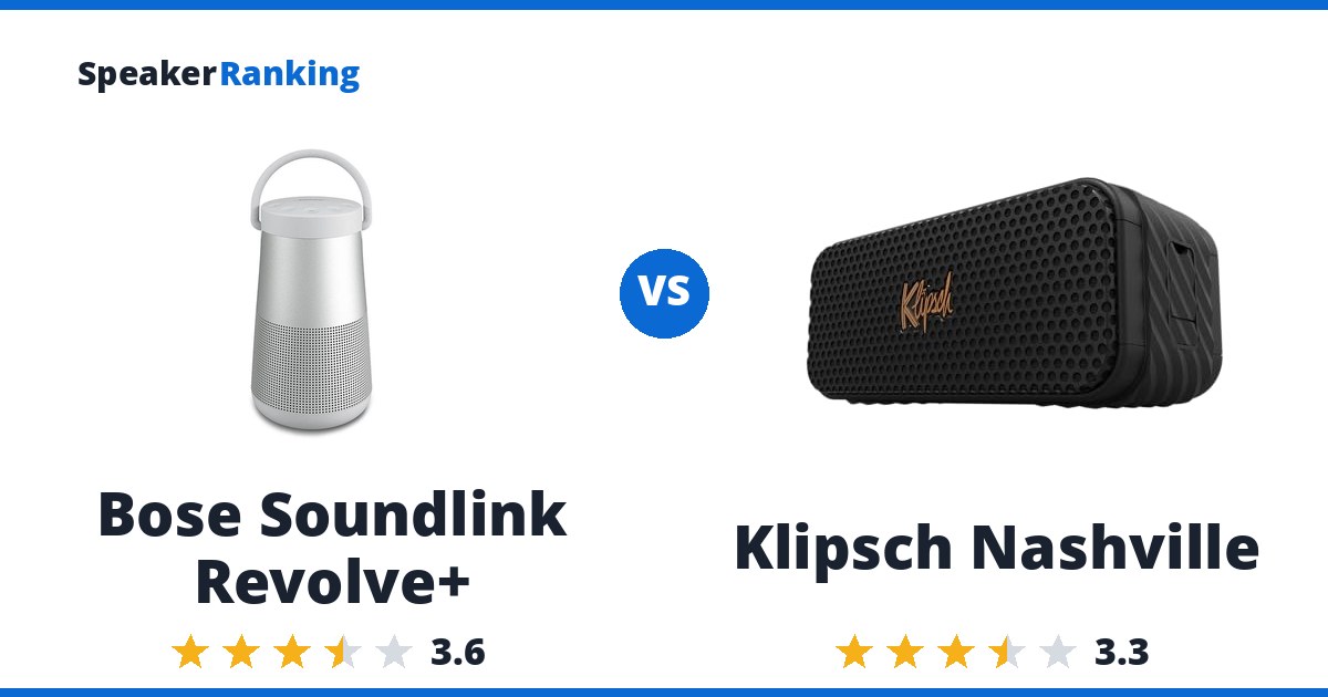 Bose Soundlink Revolve+ vs Klipsch Nashville