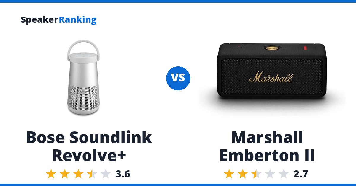 Bose Soundlink Revolve+ vs Marshall Emberton II