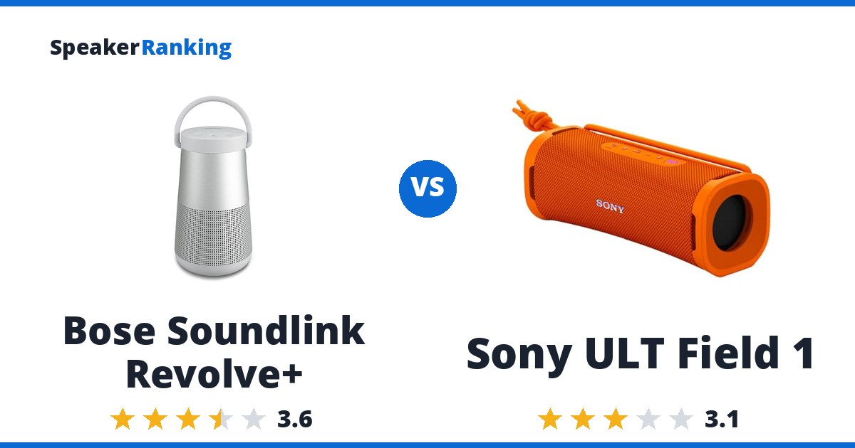 Bose Soundlink Revolve+ vs Sony ULT Field 1