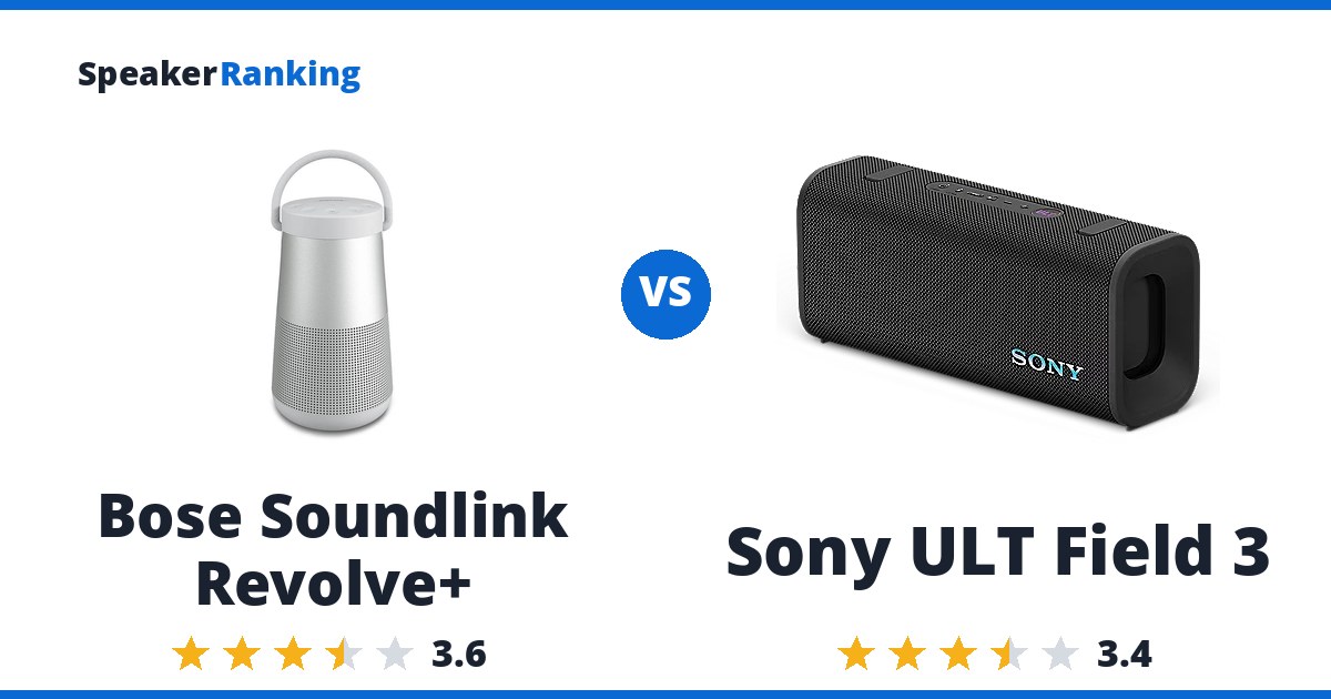 Bose Soundlink Revolve+ vs Sony ULT Field 3