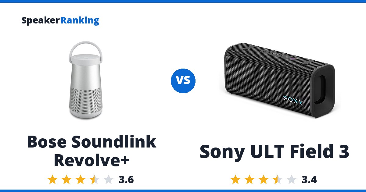 Bose Soundlink Revolve+ vs Sony ULT Field 3