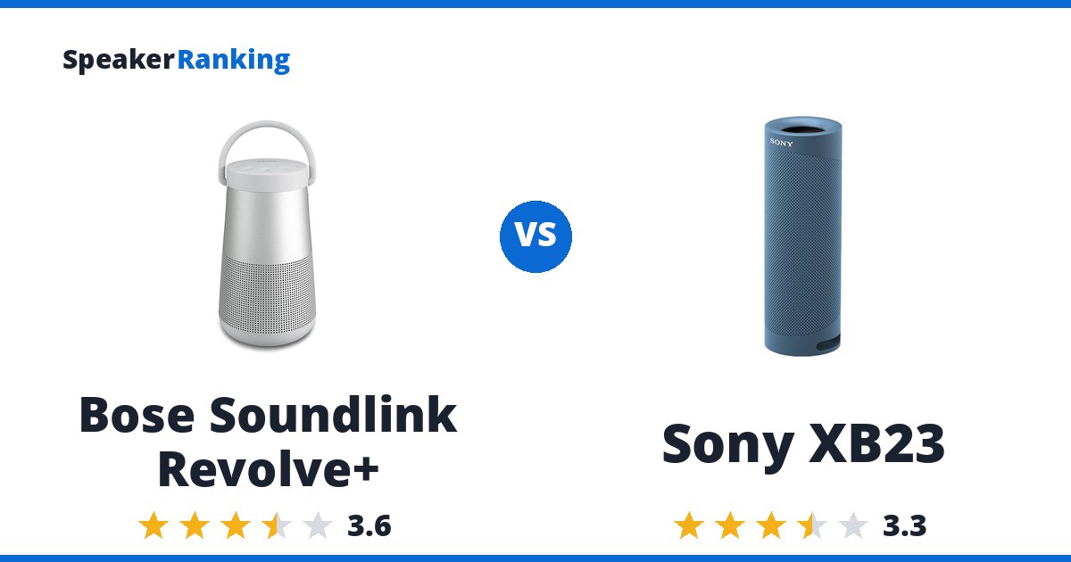 Bose Soundlink Revolve+ vs Sony XB23