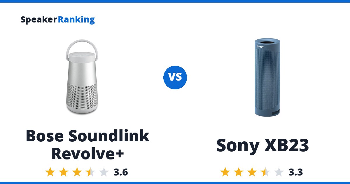 Bose Soundlink Revolve+ vs Sony XB23