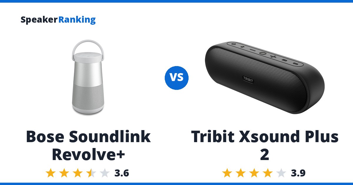 Bose Soundlink Revolve+ vs Tribit Xsound Plus 2