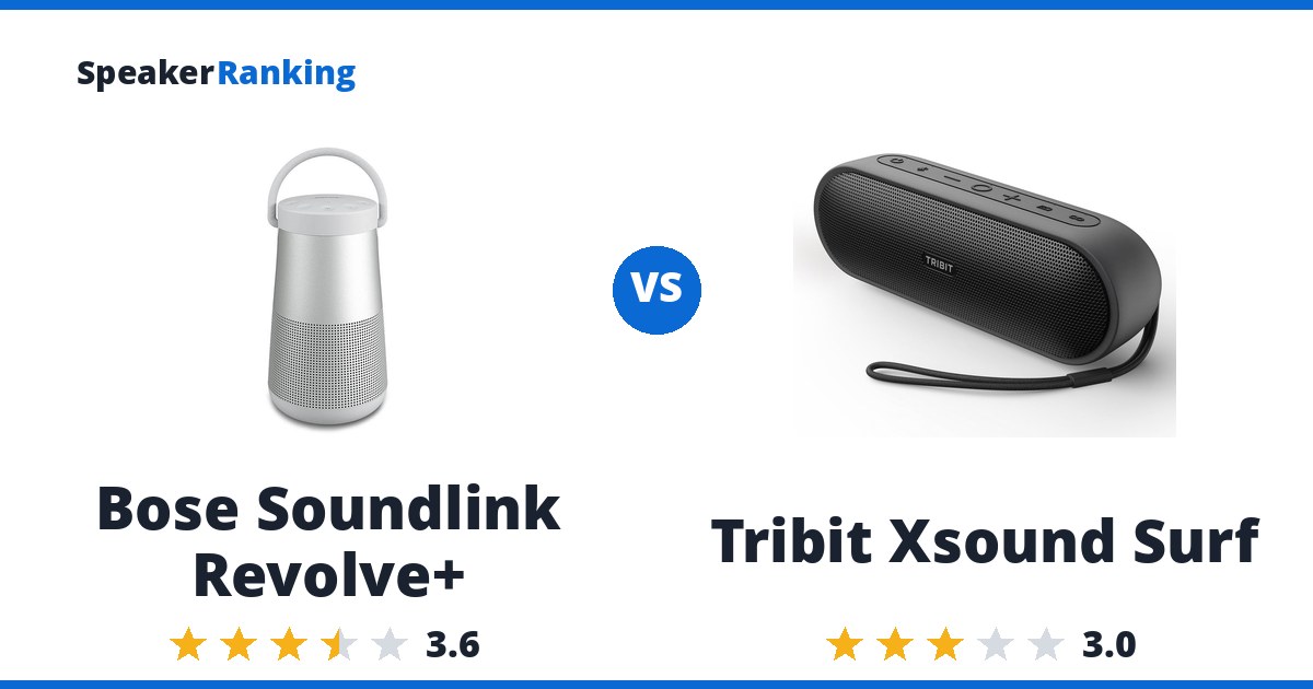 Bose Soundlink Revolve+ vs Tribit Xsound Surf