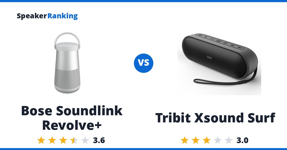 Bose Soundlink Revolve+ vs Tribit Xsound Surf