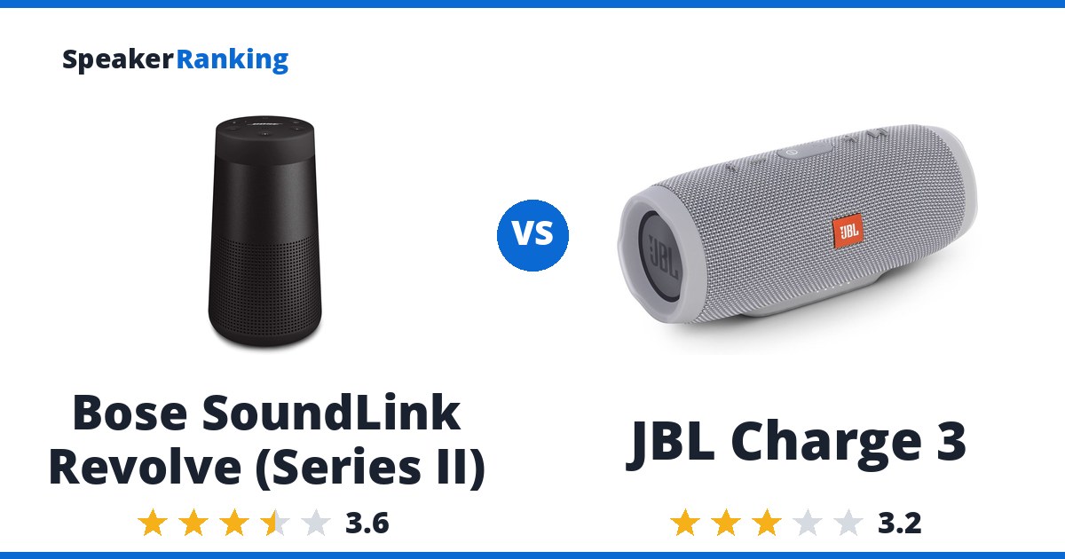 Bose SoundLink Revolve (Series II) vs JBL Charge 3