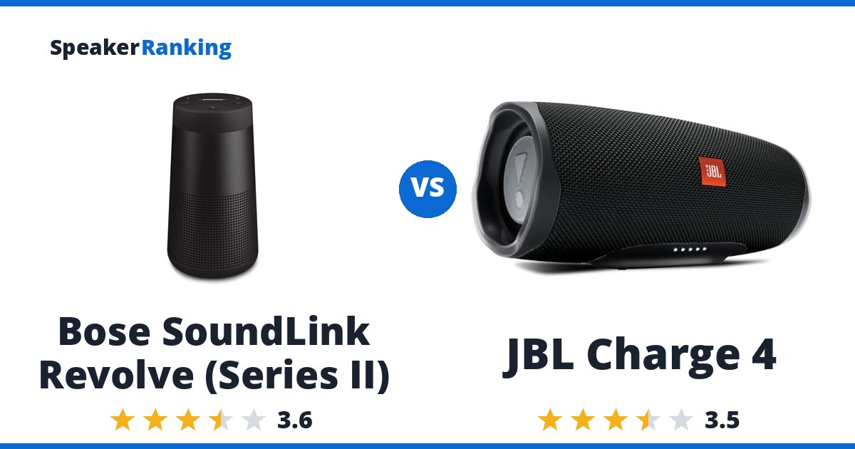 Bose SoundLink Revolve (Series II) vs JBL Charge 4