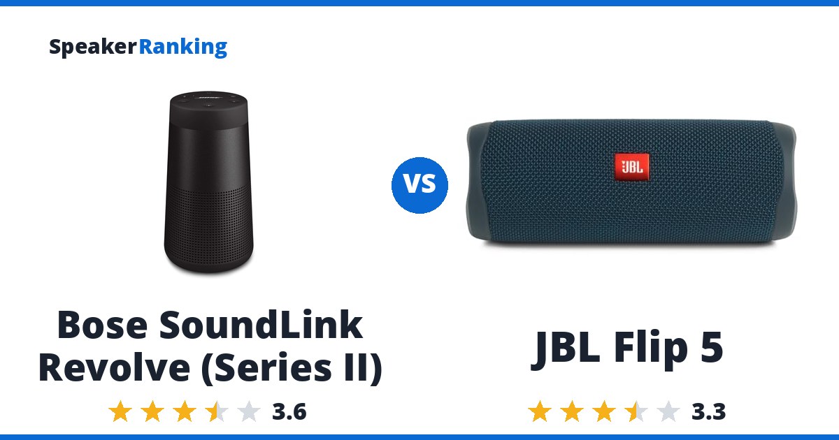 Bose SoundLink Revolve (Series II) vs JBL Flip 5
