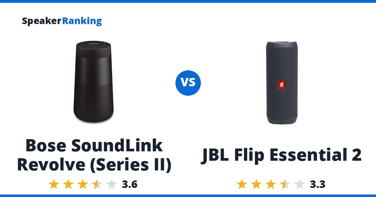 Bose SoundLink Revolve (Series II) vs JBL Flip Essential 2